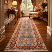 Handmade Kazak Wool Runner 85 x 294 cm (ID B33047)
