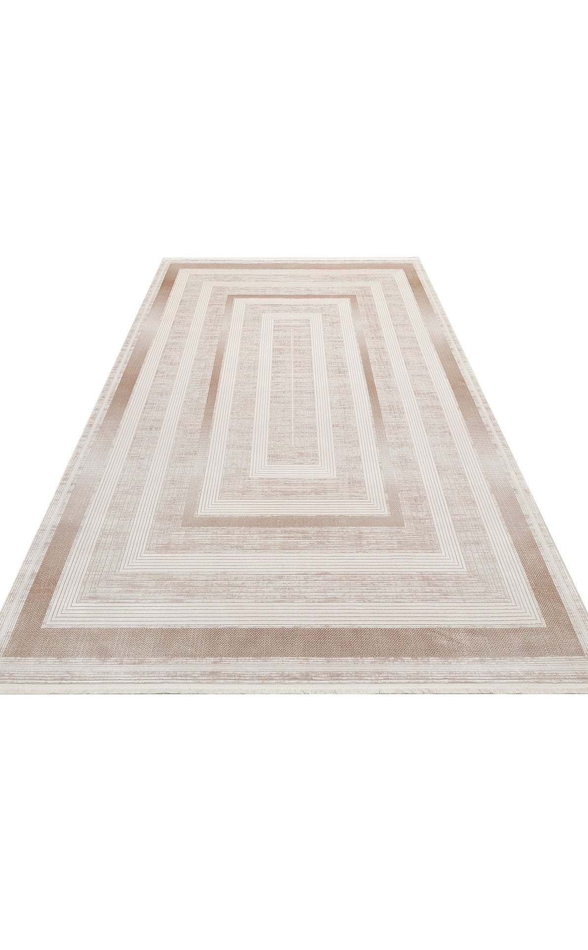 Ivory Depth Lines Rug - Aladdinrugs