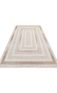 Ivory Depth Lines Rug - Aladdinrugs