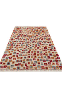 Mosaic Ember Grid Rug - Aladdinrugs