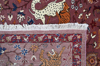 Wine & Saffron Wildlife Rug 244 × 305 cm (8 x 10)