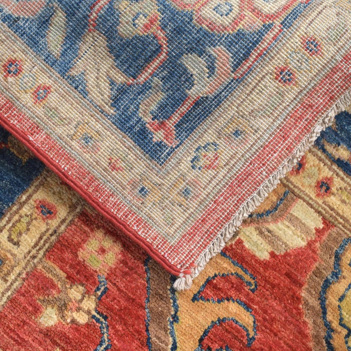 Handmade Heriz Wool Area Rug 123x181cm (ID 8960)