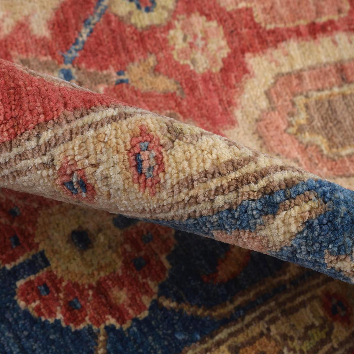 Handmade Heriz Wool Area Rug 123x181cm (ID 8960)