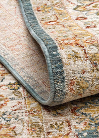 Serene Blue Arabesque Rug - Aladdinrugs