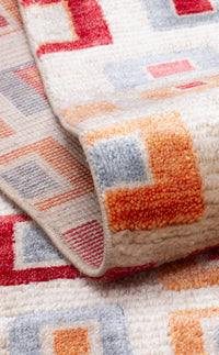 Mosaic Ember Grid Rug - Aladdinrugs