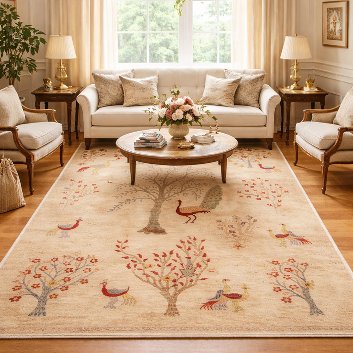 Premium Artisan Tree of Life Rug – Vibrant 163 × 247 cm