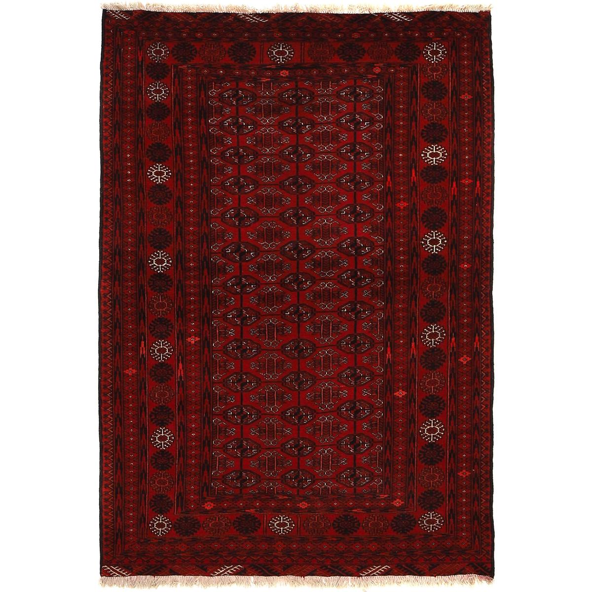 Premium Handmade Bokhara Wool Oriental Rug 120x181cm (ID 9034)