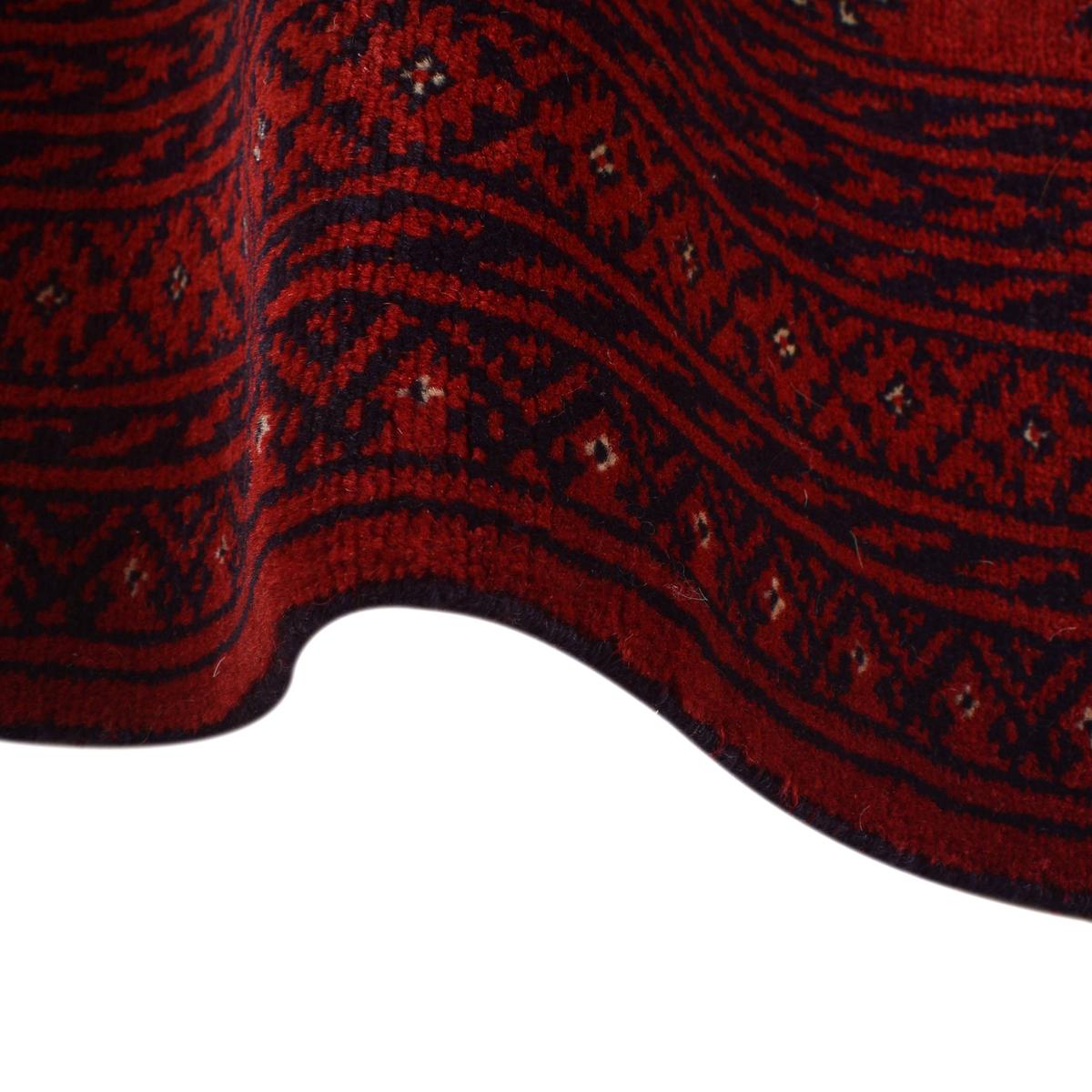 Handmade Bokhara Wool Area Rug Red 206x292cm (ID 9051)