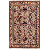 Handmade Khoja Roshnai Wool Area Rug 79x124in (ID 9225)