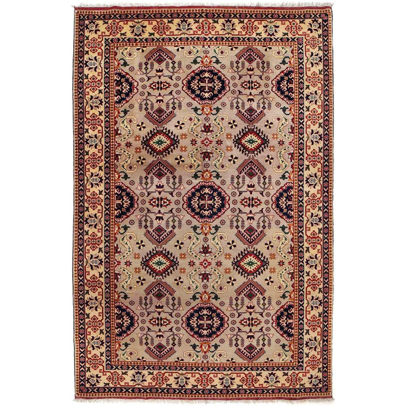 Handmade Khoja Roshnai Wool Area Rug 79x124in (ID 9225)