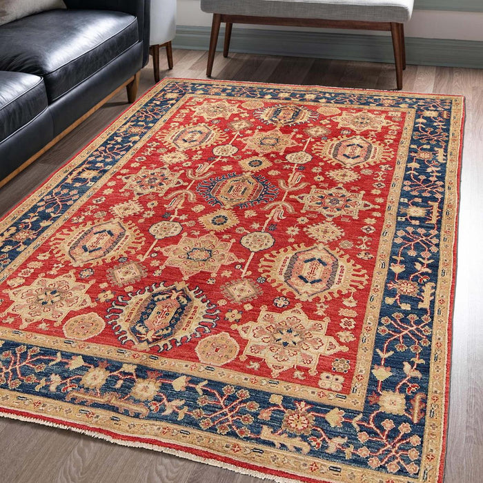 Heriz Wool Area Rug 145 x 201 cm (ID 9475)