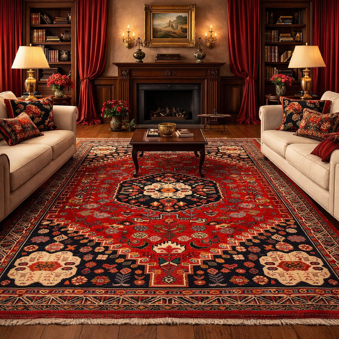 Handmade Shirazi Oriental Wool Rug 169x230 cm (ID B29780)