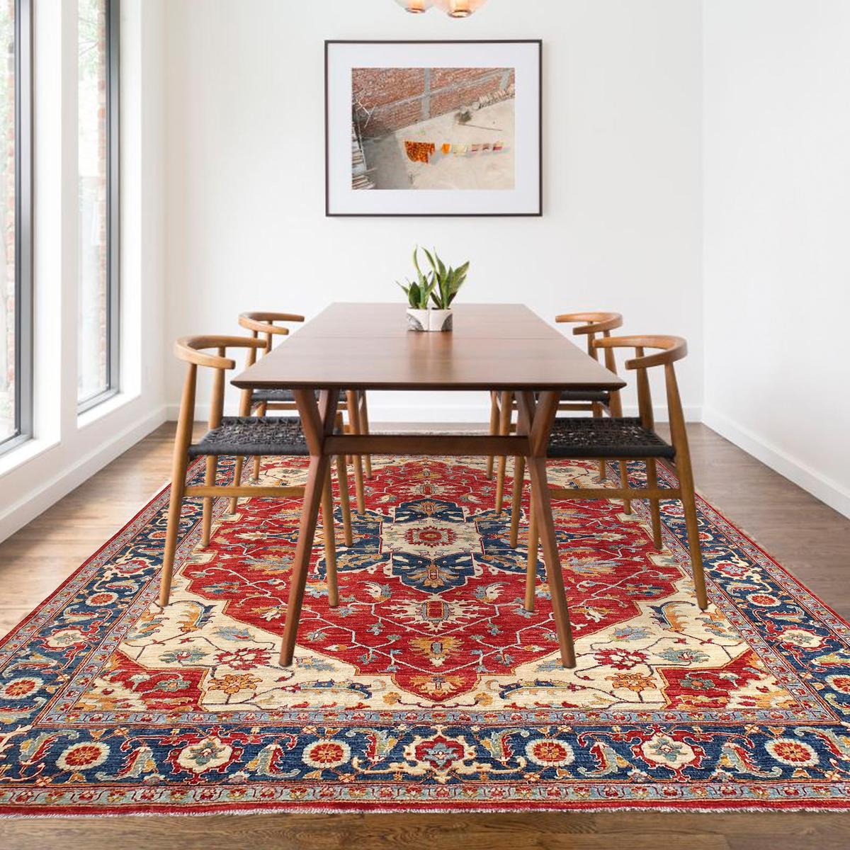 Handmade Heriz Wool Rug 240 x 306 cm (ID B17238)