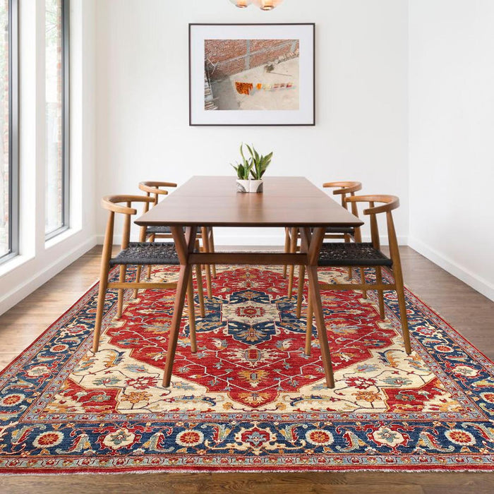 Handmade Heriz Wool Rug 240 x 306 cm (ID B17238)