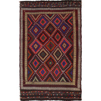 Handmade Suzani Kilim 5' 7" x 9' 3" (ft) - No. B19313