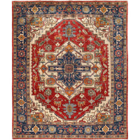 Hand Knotted Persian Heriz Rug 247x297 cm (ID B19906)