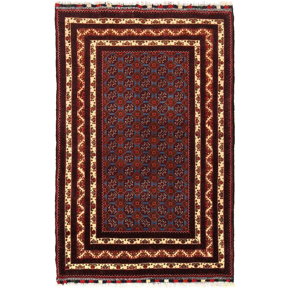 Handmade Wool Khoja Roshnai Rug 37" x 57" (ID B21051)