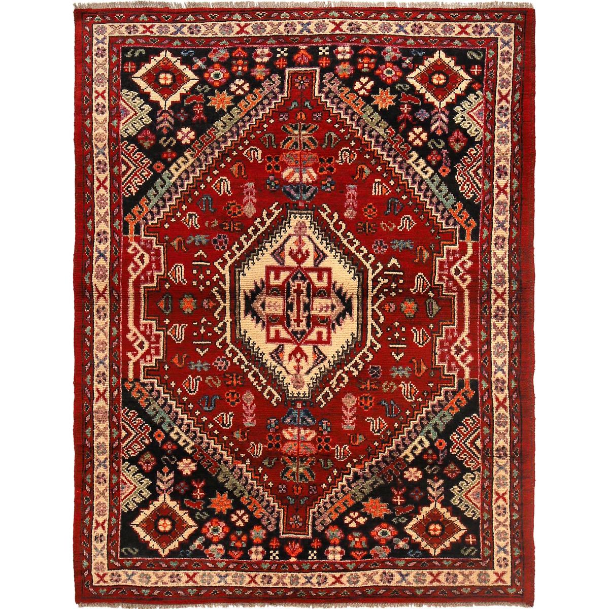Handmade Shirazi Wool Area Rug 150 x 199 cm (ID B29773)