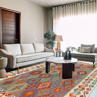 Handmade Vegetable Kelim 5' 9" x 7' 10" (ft) - No. B29989