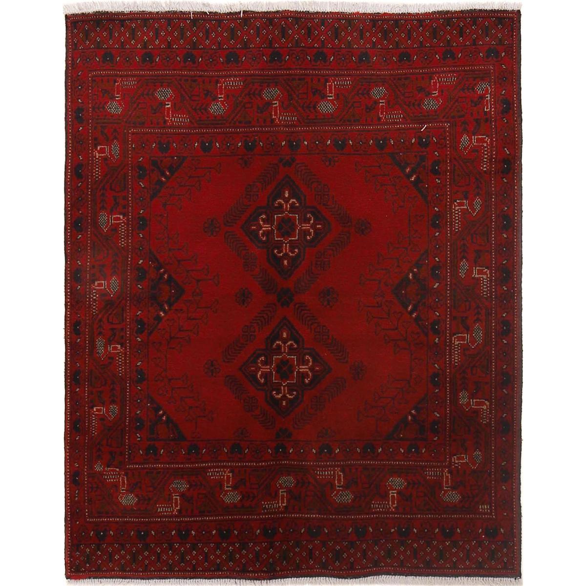 Premium Handmade Khal Mohammadi Wool Rug 110x137 cm (ID B30058)