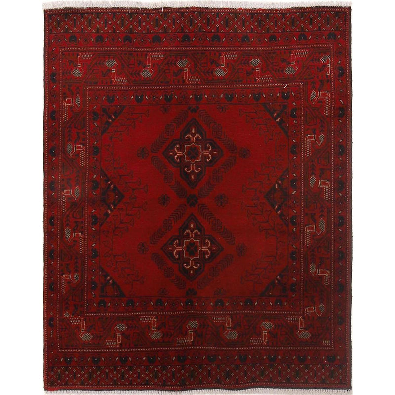 Premium Handmade Khal Mohammadi Wool Rug 110x137 cm (ID B30058)