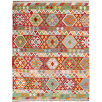 Handmade Vegetable Kilim 6' 0" x 8' 4" (ft) - No. B30455
