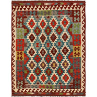 Handmade Vegetable Kilim 5' 3" x 6' 10" (ft) - No. B30597