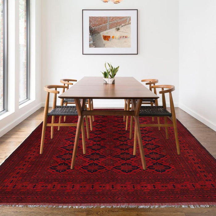 Handmade Wool Area Rug 203 x 292 cm (ID B33053)