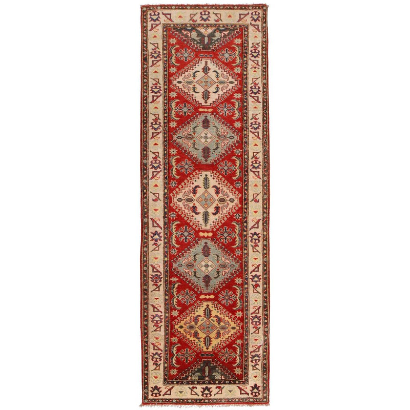 Handmade Kazak Wool Runner 85 x 283 cm (ID B33093)