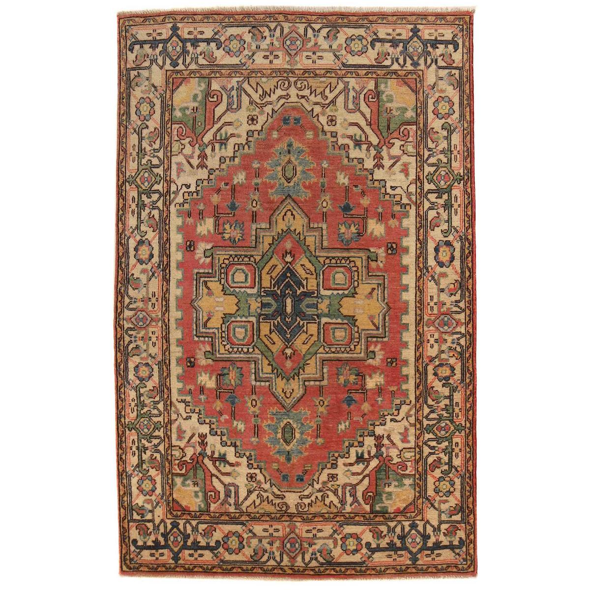 Handmade Heriz Wool Rug 117 x 186 cm (ID B34690)