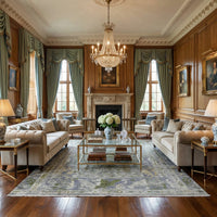 Chelsea Blue in Botanical Fade Rug 244 × 305 cm