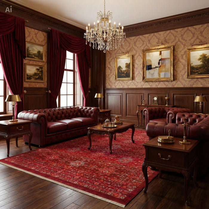 Red Oasis Heirloom Turkish Rug - Aladdinrugs