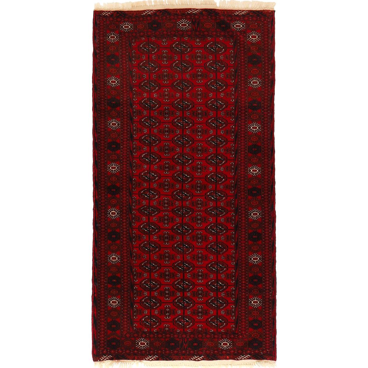 Handmade Bokhara Runner Wool Area Rug 83x166cm (ID G22928)
