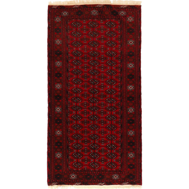 Handmade Bokhara Runner Wool Area Rug 83x166cm (ID G22928)
