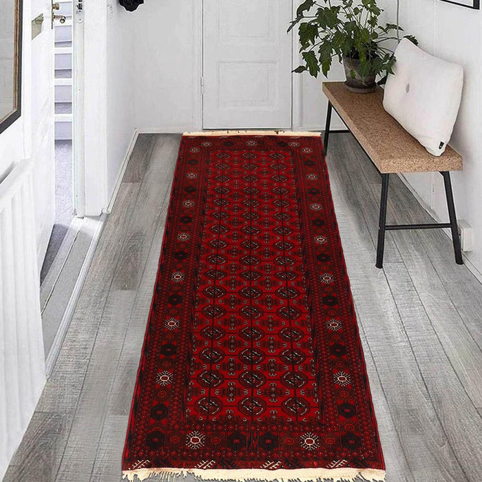Handmade Bokhara Wool Runner 83 x 166 (cm) (ID G22928)