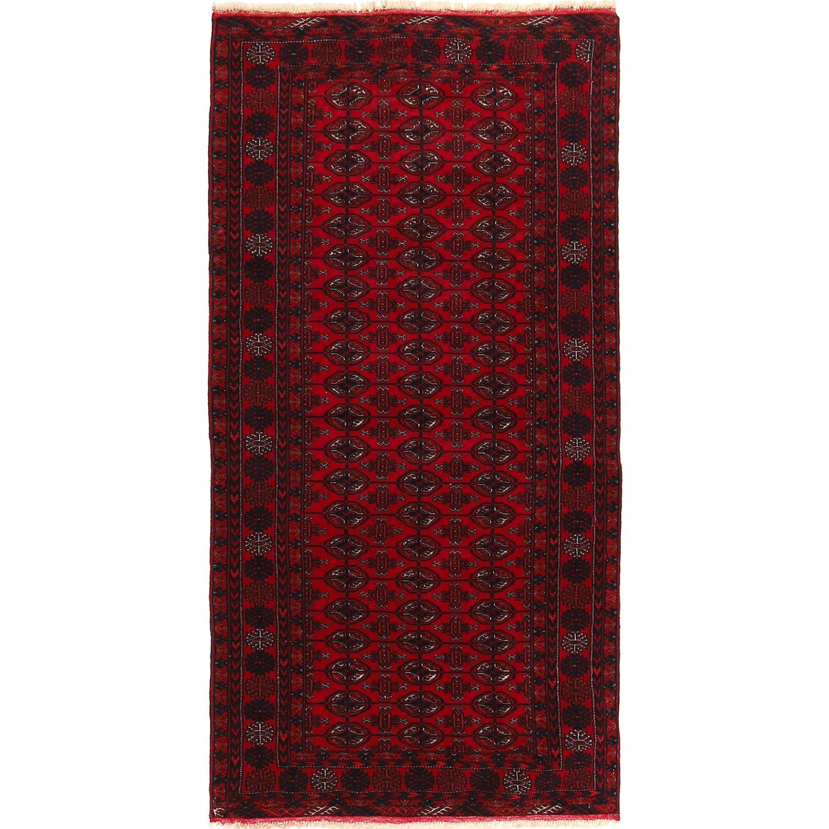 Handmade Bokhara Runner Red 84 x 168 cm (ID G22931)