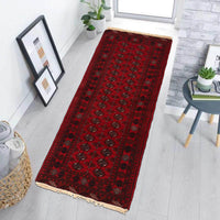 Premium Handmade Bokhara Wool Runner Rug 79 x 191cm (ID G22933)