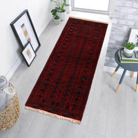 Handmade Bokhara Wool Runner Rug 31.5x72.8in (ID G22935)