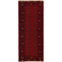 Handmade Wool Bokhara Runner 77 x 191 cm (ID G22936)