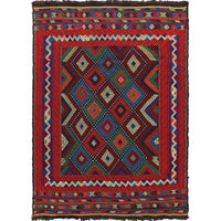 Hand Knotted Suzani Kelim 4' 7" x 6' 4" (ft) - No. G23648
