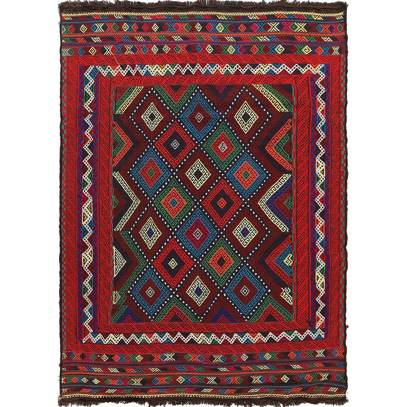 Hand Knotted Suzani Kelim 4' 7" x 6' 4" (ft) - No. G23648