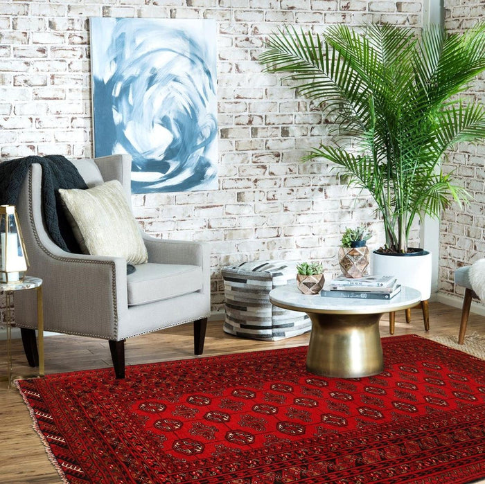 Handmade Bokhara Wool Rug 124 x 171 (cm) (ID G24927)