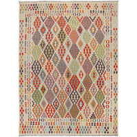 Handmade Vegetable Kilim 8' 4 x 11' 4 (ft) - No. G25076