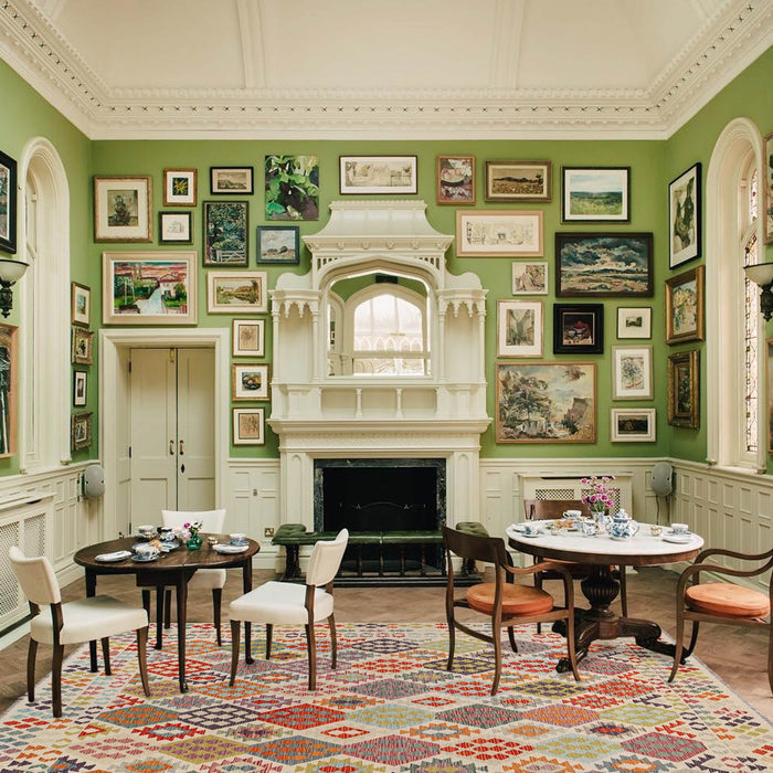 Handmade Vegetable Kilim 8' 4 x 11' 4 (ft) - No. G25076