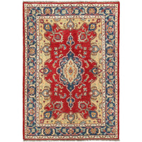 Hand-Knotted Heriz Wool Rug 123 x 176 cm (ID G27093)