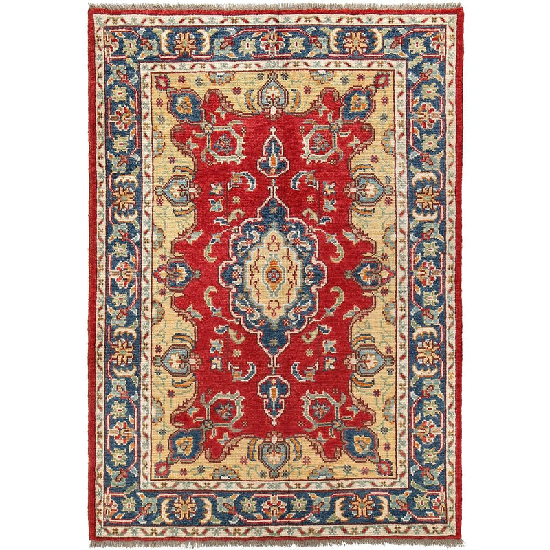 Hand-Knotted Heriz Wool Rug 123 x 176 cm (ID G27093)