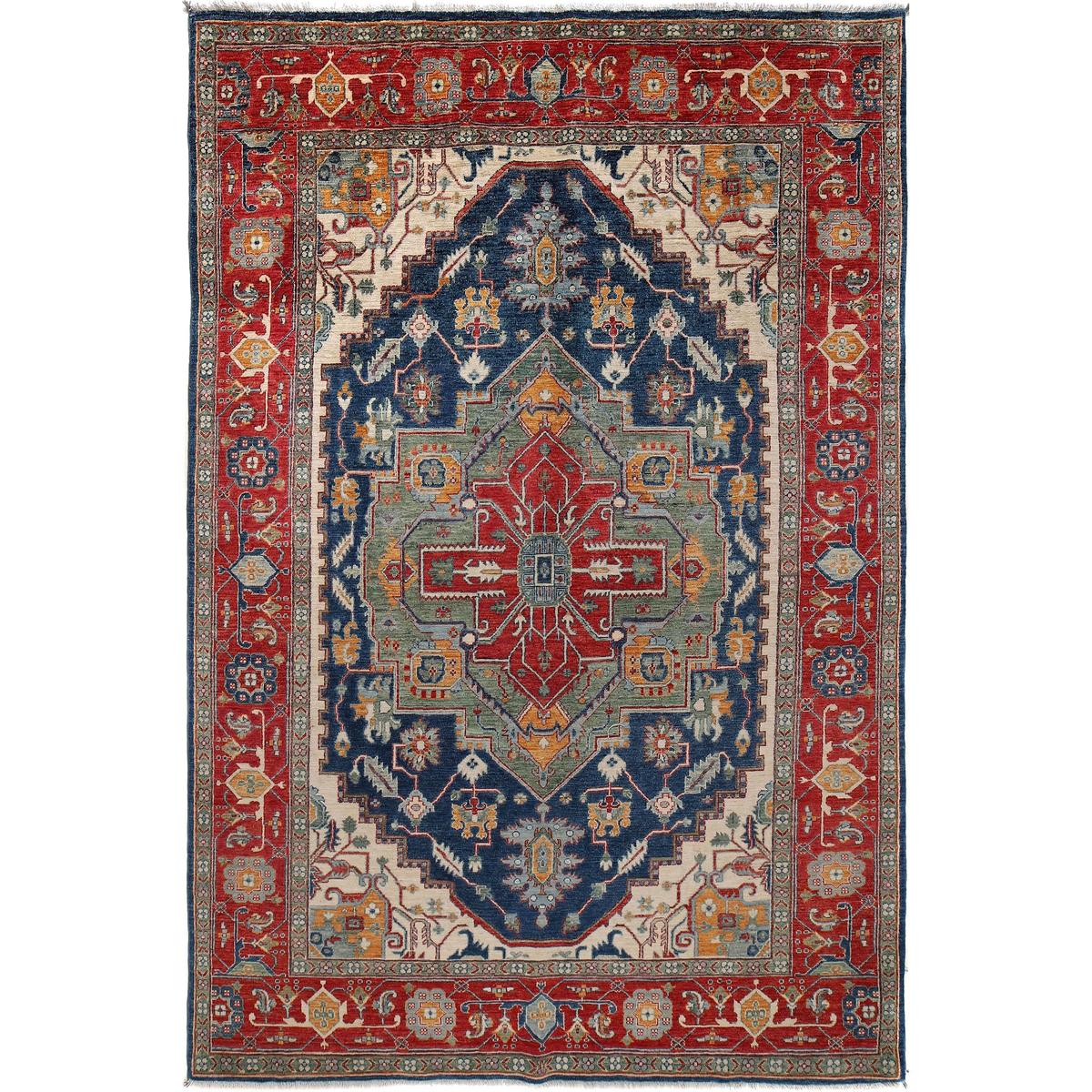 Handmade Heriz Wool Area Rug Premium Oriental 198x217cm (ID G27117)