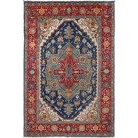 Handmade Heriz Wool Area Rug Premium Oriental 198x217cm (ID G27117)