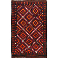 Handmade Multi-Color Kilim 6' 5" x 10' 11" (ft) - No. G29129