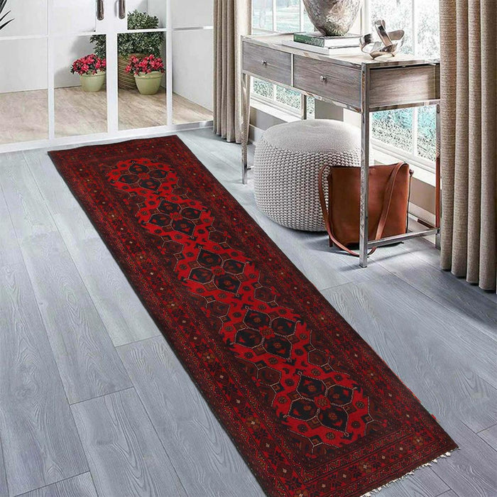 Handmade Khal Mohammadi Wool Area Rug 80x283 cm (ID G29173)